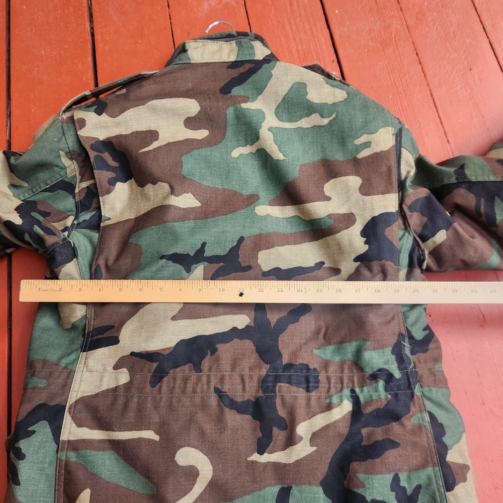 Vintage Cold Weather Mens Jacket Medium Camo Hunting Liner USA Morgan America Co - Picture 9 of 16